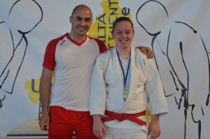 Il tecnico Flavio Vestali e Valeria Malerba